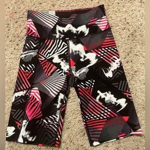 Calvin Klein Women's Bike Short High Rise Fashion Print City Tag Orchd XS